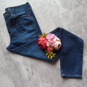 J. Crew Toothpick Midrise Dark Denim Jeans_31 Tall